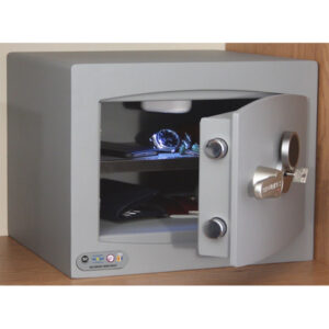 Securikey Mini Vault Silver 1 Key Lock Ideal for Home & Office Safe.