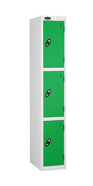 probe 3doors steel locker green
