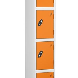 probe 4doors steel locker orange