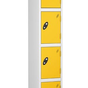 probe 4doors steel locker yellow