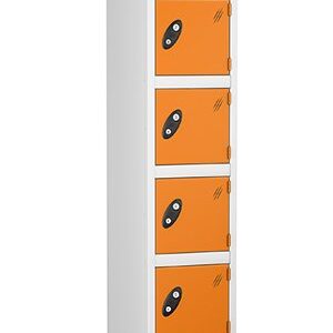 probe 6doors steel locker orange