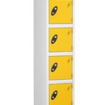 probe 6doors steel locker yellow