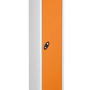 probe door steel locker orange