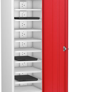 probe red lapbox locker with 10 compartments