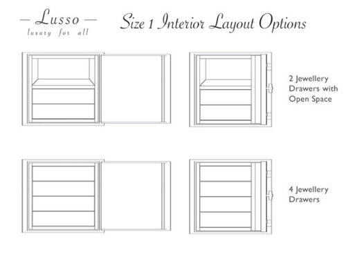Lusso Size Layout Options